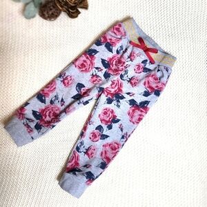 Wonder Nation little girls floral sweatpants size 2T